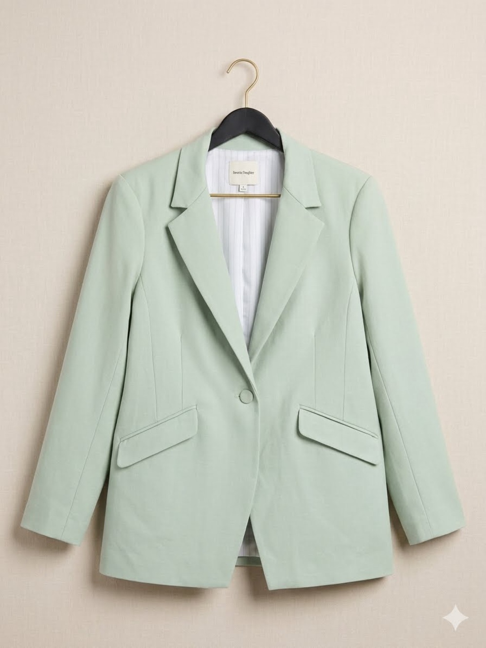Favorite Daughter The Favorite Blazer Mint Sage Green XL Pristine Structured